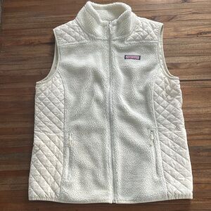 🩷Sale🩷 Ivory Vineyard Vines Sherpa Harbor Vest - EUC - Medium